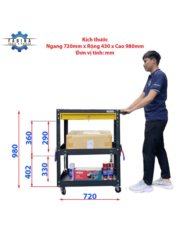 xe đẩy 3 ngăn
